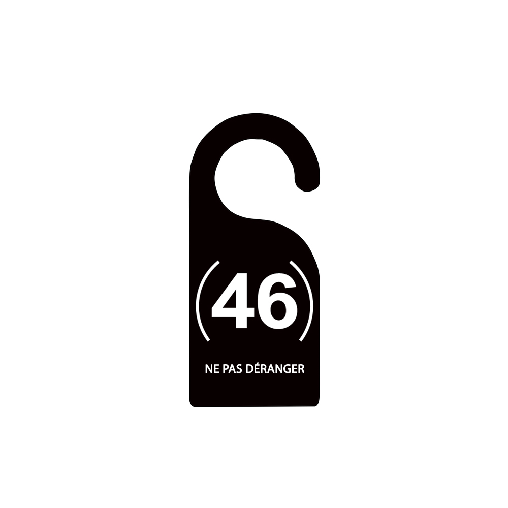 accroche-porte-46-noir(46) lot